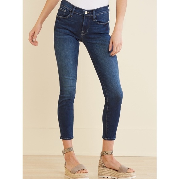 Frame Le Skinny De Jeanne Crop Jeans Size 25 - Picture 1 of 9